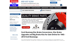 Desktop Screenshot of mustangbrakeparts.com